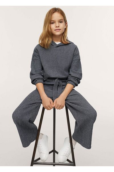 MANGO Kids Υπερμεγέθη υφαντό φούτερ