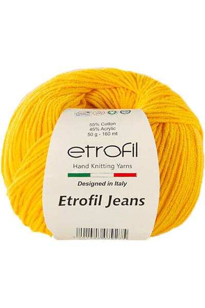 Etrofil Jeans Amigurumi και κορδόνι για πυγμαχία 029 Ο.κίτρινο