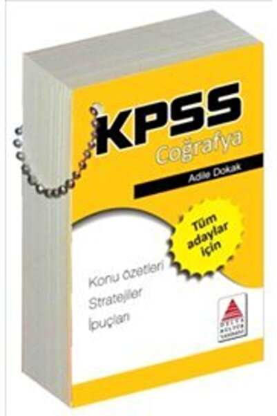 Delta Kültür Yayınevi Delta Kpss Coğrafya Kartı - Delta Kültür Basım Yayın - ...