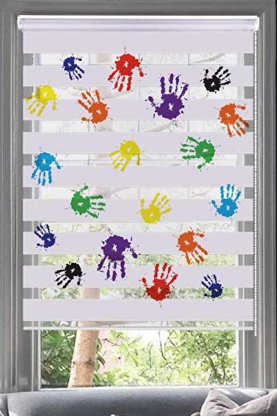 Lotus Dijital Baskı Zebra Perde- Çocuk Odası -boyalıeller