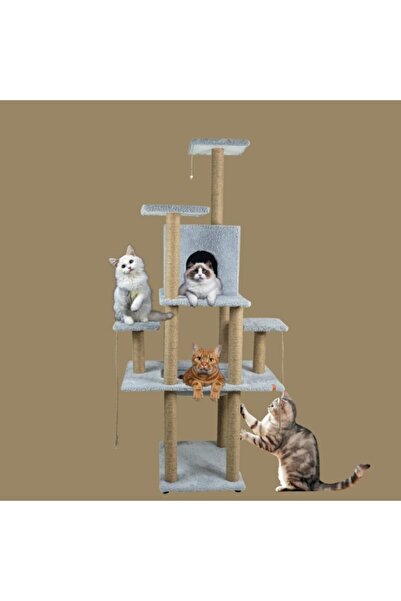 PUGALO منزل خدش القطط مع برج خدش القطط ونعل اللعب