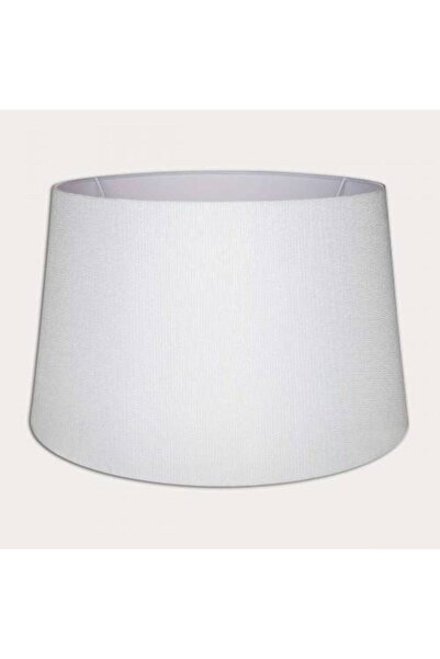 Modamonline Abajur Başlık Lambader Şapkası Kumaş Konik Şapka Beyaz 4100