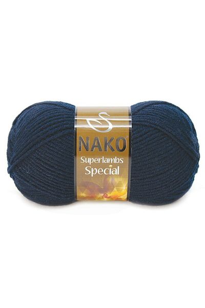 NAKO Superlambs Special 3088 Navy Blue Knitting Yarn - 1 Τεμάχιο