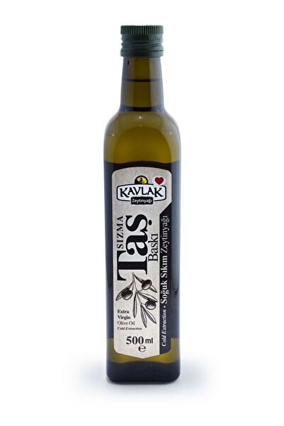 KAVLAK Zeytintaş Baskı Soğuk Sıkım Zeytinyağı 500 Ml
