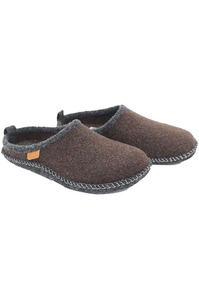 GEZER Παντόφλες Unisex Καφέ Felt Αντιολισθητικές Εξαιρετικά ελαφριές 12952 Gzr12952kc