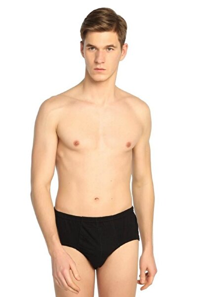 ön yıldız 3 Pieces Black Cotton Panties