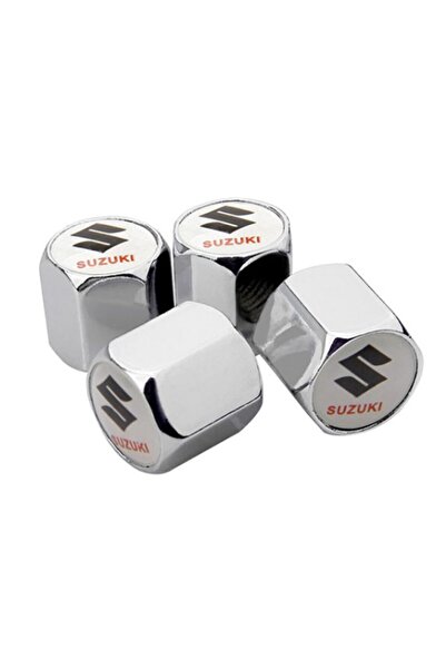 GARDENAUTO سوزوكي فيتارا بعد 2016 - غطاء صمام ستانلس ستيل كروم، 4 قطع