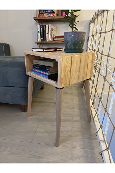 BİGWOODWORKERS Dekoratif Ahşap Komidin