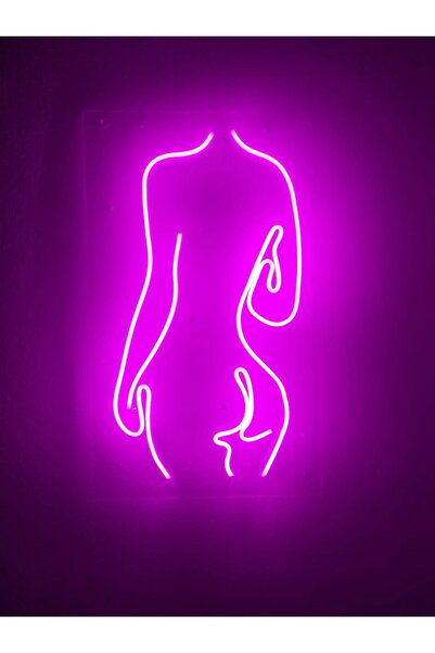 dekoraven Woman Neon Şekiller Işaret Neon Led Dekoratif Duvar Aydınlatması Ne...