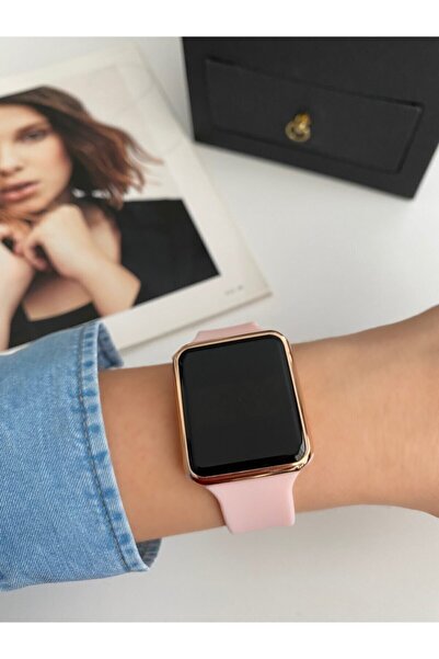 İSTLİV Kadın Siyah Dokunmatik Ekran Gül Pembe Renk Silikon Kordon Dijital Led...