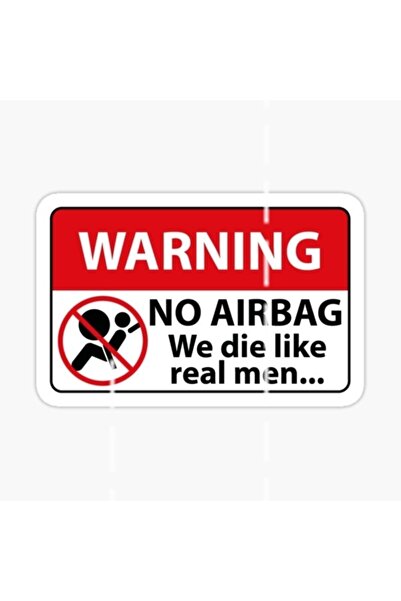 TSC No Airbag Car Tag Sticker Pasting