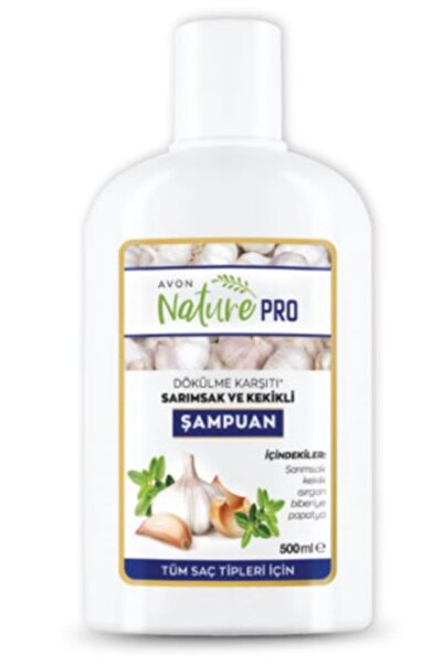 AVON Naturepro Saç Güçlendirici Sarımsak ve Kekikli Şampuan - 500 ml