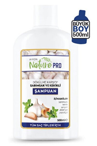 AVON Naturepro Saç Güçlendirici Sarımsak ve Kekikli Şampuan - 500 ml