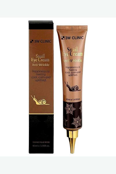 3W CLINIC كريم العين من سنايل يوفر ترطيبًا مكثفًا ومرونة حول منطقة العين مع م...
