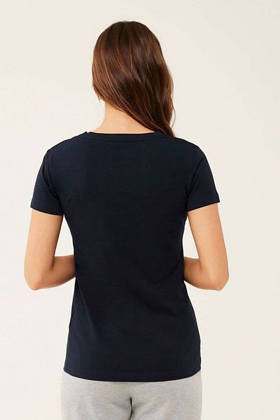 U.S. Polo Assn. Women's Navy Blue V-Neck Basic T-Shirt