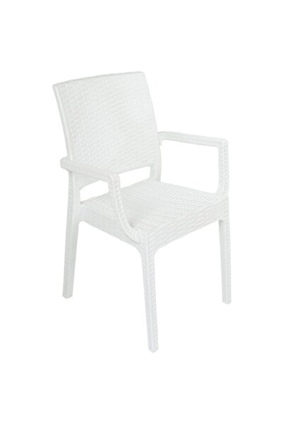 Mandella Elit Rattan Koltuk (4 ADET) Beyaz
