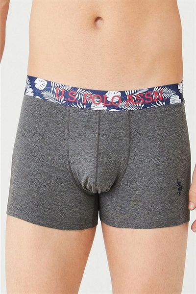 U.S. Polo Assn. BAZA. Polo Assn. Set de 3 boxeri pentru bărbați - bleumarin, antracit, melange