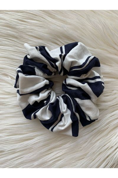 Donna Liberta Set of 3 Marine Sailor Themed Fabric Hair Rubber Buckles Toka011