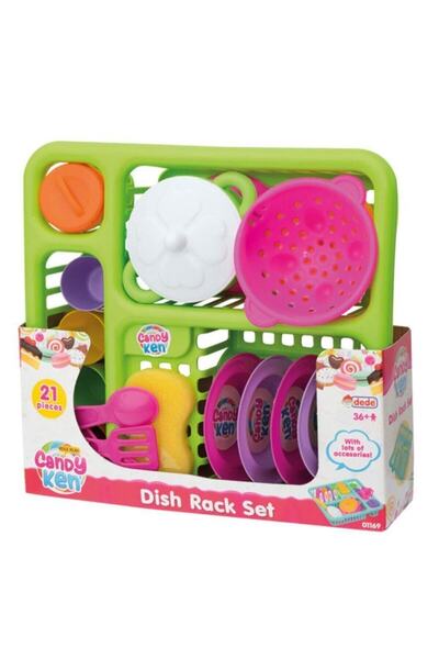 DEDE Yeşil Candy Bulaşık Seti