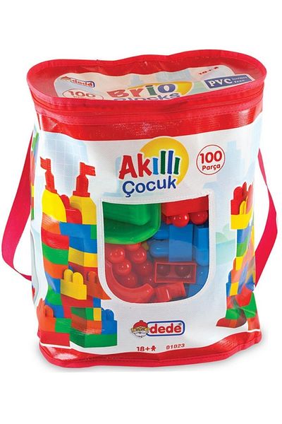 DEDE 01023ModelSmart Kids Block - Pack of 100