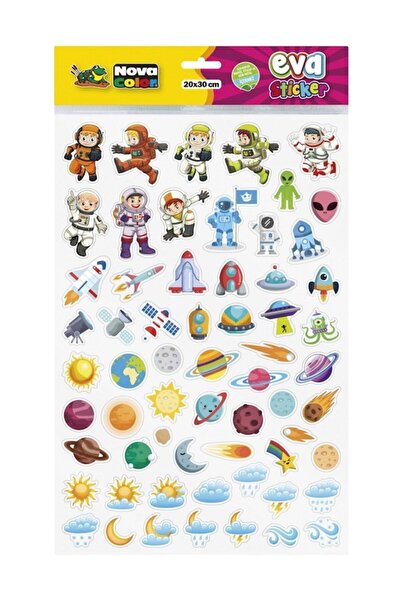 Nova Color Bilim Eva Sticker Çıkartma 20x30 Cm A4 Nc-689