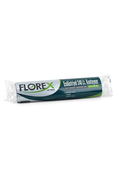Florex Industrial 240lt Container Black Garbage Bag