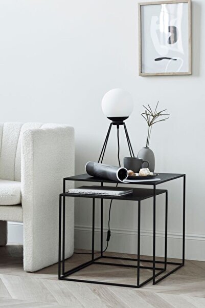 MERZANA Metal Zigon Sehpa, 2 Li Zigon Sehpa