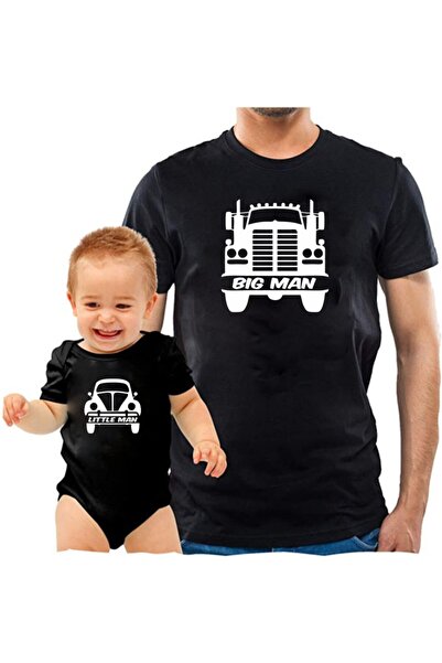 venüsdijital بدلة للجسم على شكل تي شيرت Big Man Little Man Truck (هذا منتج وا...