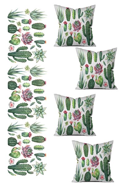 LadiesHome غطاء وسادة مطبوع على الوجهين بتصميم مخصص مكون من 5 قطع ومجموعة عداء