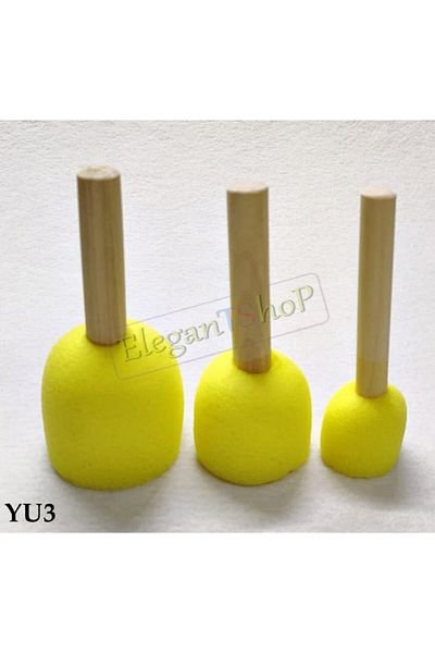 EleganTShoP Sponge, Pompom, Tampon Brush Set