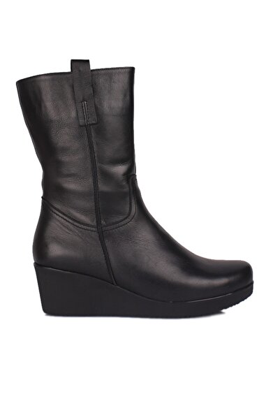 Fitbas 6979 014 Γυναικείες Μαύρες Μπότες Μεγάλου & Μικρού Μεγέθους