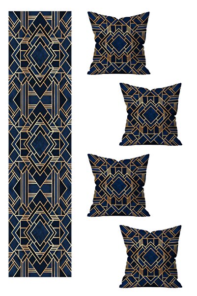 LadiesHome 5 предметів спеціального дизайну з двостороннім друком - набір чохлів для подушок та бігунків