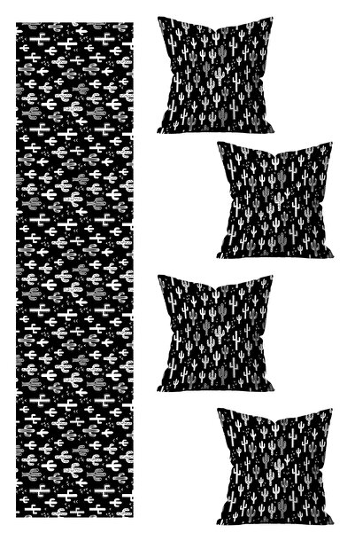 LadiesHome Husă de pernă imprimată pe două fețe, cu design special, 5 piese ș...