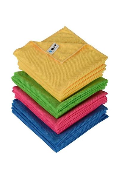 Spark 4 Pieces 2307 Microfiber General Cleaning Dust and Glass Cloth 40x40 Cm