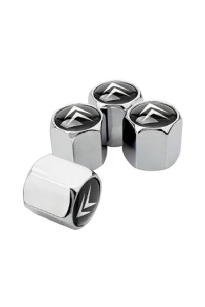 GARDENAUTO Citroen C-elysee - 4 قطع غطاء صمام من الفولاذ المقاوم للصدأ