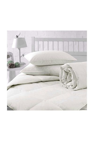 Madame Blue Microfiber Quilt Set Double + 2 Silicone Pillows