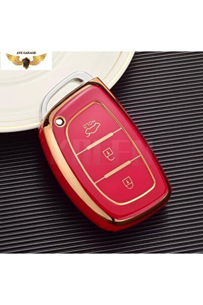 AYZ GARAGE Husă roșie pentru chei din material TPU Hyundai
