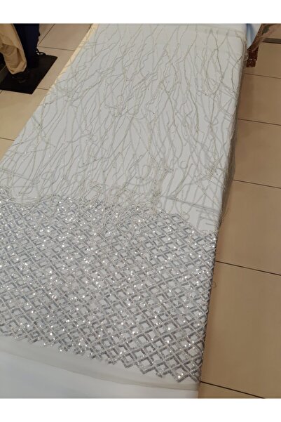 Safir Kumaş Hint Kasnak El Işleme Kupon Dantel