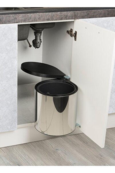 STARAX Çöp Kovası Otomatik Kapaklı (sağ Sol Kullanılabilir) Paslanmaz S-2253