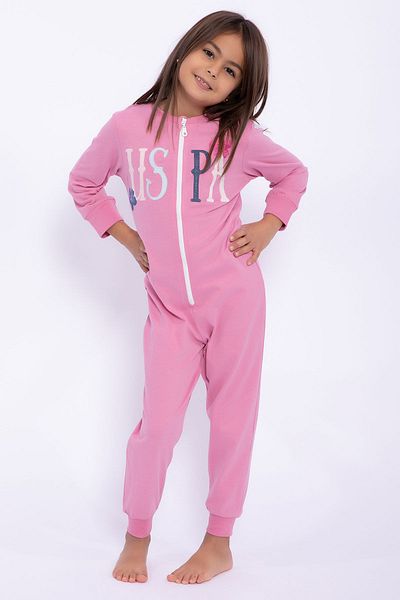 Polo jumpsuit deals pink