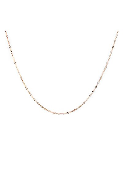 Doğan Silver Kadın Gümüş Rose Singapur Modeli 50 Cm Zincir Dgn20494