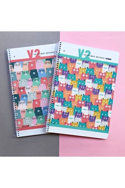 Gıpta V2 Spiral A4 100 Sheets Checked Notebook