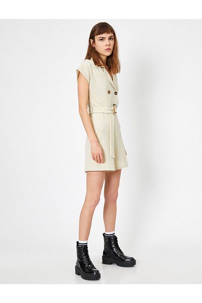 Koton Overall mit Knopfdetail