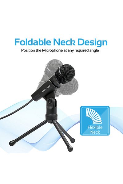 Promate Microphone Desktop Type Dynamic Vocal Sound Professional Recording Tweeter-9