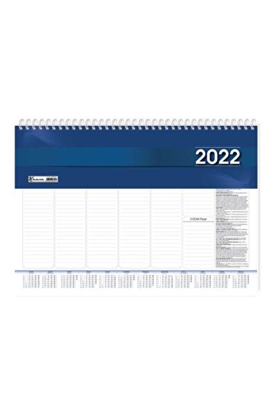 KESKİN COLOR سلسلة طاولة حلزونية أسبوعية مقاس 28*40