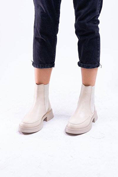 ALBİNİ Hakiki Deri Kadın Lastikli Günlük Bot 1008721k