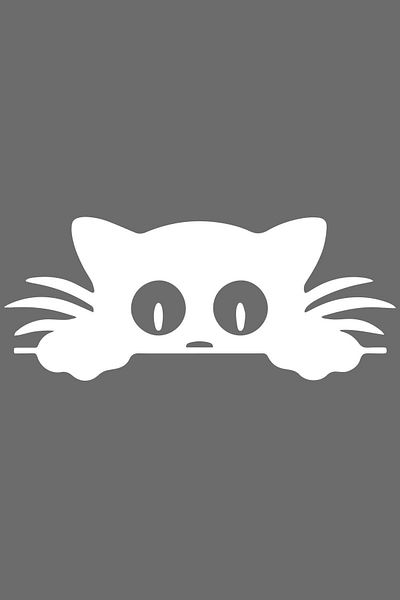 Dijitonline Cat Looking Through Luggage Auto Sticker Car Glass Sticker 20x8 Cm