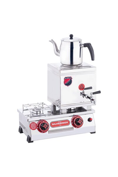 Işıkgaz Silverinox 15 Model Kaynaklı Çay Ocağı, Çift Taban, 13 L, Doğalgazlı