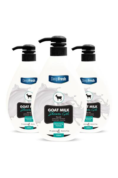 Deep Fresh Keçi Sütü Duş Jeli 3 X 1 Lt