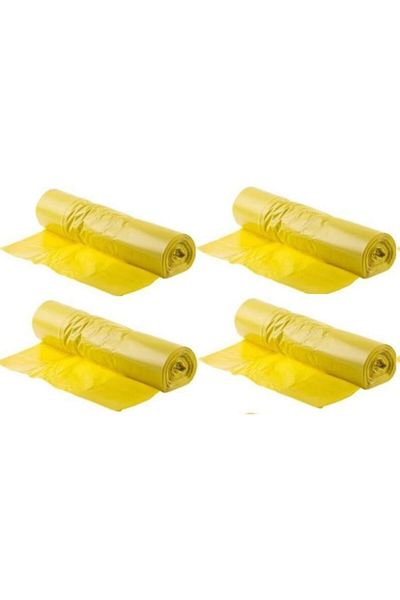 firdevsi hobi Roll Garbage Drawstring Lemon Scented Large Size Garbage Bag - 65 X 70cm--4 Rolls X 40 Pieces